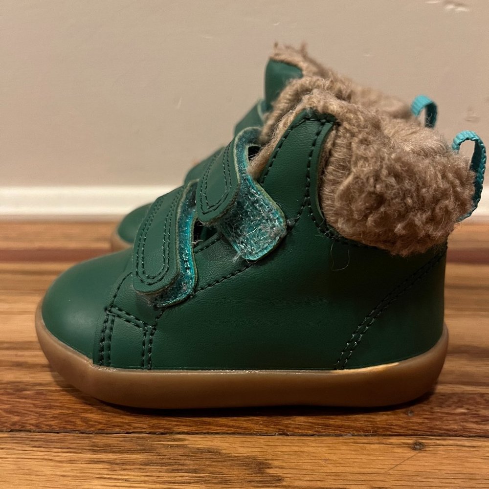 Ten Little Furry Hightop Size 4.5 Emerald Green